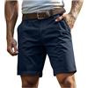 Generico Pantaloncini Uomo Bermuda Uomo Estivi Cargo Shorts con Tasche Laterali Pantaloni Corti Slim Fit Multi Tasche Tasconati Pantaloni Leggeri Sportivi S-4XL