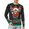 Leversic Maglione Natalizio Uomo Maglioni Natali Ugly Sweater Invernale Pullover in Maglieria Manica Lunga Felpa Natalizia S-XXL