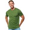 Merino.tech T Shirt Lana Merino - Intimo Termico Uomo Lana Merinos - Maglietta Trekking Uomo con Strato Base Leggero (Olive Green Henley, Small)