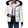 DUHGBNE Giacche Donna Invernale Piumino da Donna Casual, Spesso, Caldo, in Cotone Europeo e Americano, a Vita Media o Lunga Montone Piumino Lungo