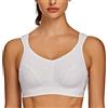 AGONVIN Sport-BH Extreme Control Reggiseno Donna Senza Ferretto Bianco 4E