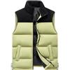 Generico Gilet Uomo Piumino Smanicato Trapuntato - Giubbotto Imbottito Invernale e Cappotto Caldo Puffer a Taglie Forti Oversize, Elegante e Casual, Leggero Senza Maniche con Cerniera