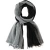 DAMILY Sciarpa da uomo Patchwork Chic Foulard Uomo Primavera Estate Cheche Lunga Morbida e Traspirante Regalo Compleanno Papà Papi, Nero , M
