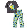 Disney Pigiama da Donna Flounder, a Maniche Corte e Lunghe, Nero e Blu, della Sirenetta | Citazione Non Sono Un Pesce Spada | Pigiama Ispirato al Film | Merchandising