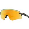 Oakley Encoder, Occhiali Uomo, Carbonio Opaco/Prizm 24 K, Taglia Unica