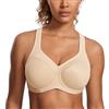 SYROKAN Reggiseno Sportivo Massimo Sostegno Beige 3D