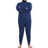 RCLONGEU Grandi Dimensioni Biancheria Intima Termica Uomo Set di Funzionale Intima Traspirante Base Layer Invernale Termiche Abbigliamento Termico Intimo per Sci Ciclismo Corsa (Blu Navy,8XL)