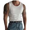 Generico Canottiera Uomo Palestra Compressione Sportiva Tank Top Cotone Canotta Traspirante Allenamento Elasticizzato Asciugatura Bodybuilding Tricot Maglia a Righe per Corsa Fitness Slim Fit