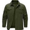TOMEEK Giacca Primaverile Uomo Casual Giubbino Impermeabile Uomo Giubbotto Leggera Giacca Moto Estiva con Cerniera Bottone a Pressione e Tasche Giacchetto Cardigan