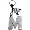 Vestopazzo portachiavi lettera.Nickel tested,lavorazione artigianale fatto a mano in alluminio 100% riciclato.Unisex (M)
