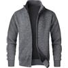 OlyljpinZ Cardigan da Uomo Lavorato a Maglia Maglione Foderato in Pile Giacca in Maglia a Maniche Lunghe Addensato Autunno e Inverno Sweater Caldo Classico Felpa Casual Cappotti Cappotto