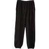 Jamron Uomo Inverno Doppia Faccia Fluffy Pantaloni Termici Elastico Casuale Pantaloni Sportivi Taglia Grande Nero-2 SA5AP01 3XL