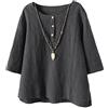 Vogstyle Donna Nuovo Tunica T-Shirt Maglietta Jacquard Top