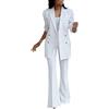 HEONSATI Completo Donna Elegante Autunnale Abito Da Cocktail Eleganti Aperto Davanti Colletto Complete Da Cerimonia Casual Matrimonio Completo Ufficio Giacca E Pantalone Set Da Lavoro Comoda Per Sera Party