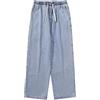Generisch Moda uomo Big Loose Relaxed Fit Straight Leg Jeans Denim Pants Grandi Taglie Uomo
