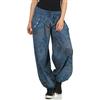 malito more than fashion Malito Donna Pantaloni Modello Stampa Harem Baggy Yoga 3485 (Color di Jeans)