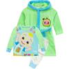CoComelon Set Accappatoio e Pigiama Pigiama JJ per Ragazzi | Accappatoio in Pile per Ragazzi | Blu | 18-24 Mesi