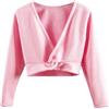 Mulnall Body a maniche lunghe per danza e ginnastica, con interno in velluto, rosa, 4-5 Anni