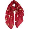 DAMILY Donne Sciarpe di Cotone Sciarpe Lunghe Stampato Glitter Involucro Scialle Moda Hijab Grande, rosso, M