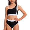 Happy Cherry - Set bikini da bambina, 2 pezzi, costume da bagno estivo per ragazze adolescenti, stile sportivo, tankini con slip superiore, costume da bagno per spiaggia, surf, vacanze - 9-16 anni