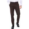 Ciabalù Pantaloni Uomo Invernali Eleganti Chino Tasca America Made in Italy Pantalone Caldo Cotone vestibilità Regular (IT, Numero, 48, Regular, Regular, Testa di Moro)