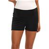 JMITHA JMIHTA Leggings Premaman Corti, Pantaloncini Premaman Estivi Pantaloncini Donna Cotone Maternity Shorts Jogging Shorts Pigiama Pantaloni (M, Nero)