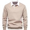 Btmpmcs Polo da Uomo a Manica Lunga Magliette Cotone Casual Classico Plaid Colletto Golf T-Shirt Top Sportiva Caldo Cotone Felpata Tennis Lavoro Camicia