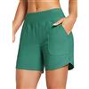 BALEAF Pantaloncini da Bagno Donna con Fodera Costume da Nuoto Vita Alta Controllo della Pancia Costumi da Bagno Mare Tankini Shorts Turchese XL