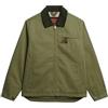 Superdry Giacca Ranch da uomo con colletto a coste, Verde oliva pallido, XXL