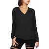 JOPHY & CO. Cardigan Donna Scollo V (cod. 8503) (XL, Nero)