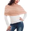Toocool - Coprispalle Donna Cappa Collo Sciarpa Bolero Tricot Dolcevita Poncho AS-0430 [Taglia Unica,Rosa]