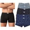 Intimo College College Boxer Uomo in Puro Cotone Jersey Premium Traspirante Prodotte in Italia Anallergiche Testate Contro i Cattivi odori Made in Italy 12/6/3 Pezzi (L, 6pz Colorato)