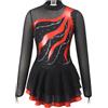 Freebily Abito da Pattinaggio Artistico Bambina Paillettes Leotards Abito da Ballo Latino Vestito da Balletto Body Danza Classica Ballerina Costumi di Danza Performance Rosso G 11-12 Anni
