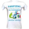 Generico T-Shirt Napoli Campione d'Italia 2024-2025 4 Scudetto, Disponibile in Blu, Bianco, Nero, Taglie da Bambino Ragazzo (IT, età, 5 Anni, 6 Anni, Regular, Bianca)