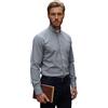 ALVIPERI - Camicia Prete Uomo Clericale con Colletto da Prete Bianco, Vestito da Prete, Sacerdote Predisposto per l'Inserimento del Collarino, Tessuto Easy-Care Stiro Facile (40, Grigio)