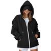 VPQILH Nuovo Felpa Donna con maschera per gli occhi, Felpe Donna con Cappuccio Sweatshirt in Tinta Unita Hoodie con Tasche Frontali e Tasche Nascoste Pullover per Viaggio con modalità Aereo, Sportiva Casual