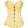Kelvry Taglie forti Lingerie Sexy Corsetto Senza Ossa Taglie Forti + Perizoma, Giallo-1, S