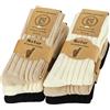 Jeasona 6 Paia di Calzini in Alpaca Donna 39-42 Calzini Sottili in Lana Donna 39-42 Calzini Lunghi Invernali