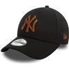 New Era York Yankees Essentials MLB 9Forty Berretto regolabile per bambini, nero, taglia unica