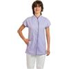 Provesto - Casacca da Donna per estetiste, Centri estetici e Parrucchieri con Scollo a V e Bottoni Scomparsa (IT, Testo, M, Regular, Regular, Glicine)
