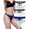 KUKU PANDA Senza Cuciture Perizoma da Donna in Nylon Mutandine Premaman Sexy Mutande Pacco da 6 (Fiore/Palma/Farfalla, X-Small)