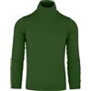 Cashmere Zone CZ-Dolcevita Uomo Viscosa Morbida Lupetto Collo Alto Elegante Maglione Sottogiacca Slim Fit Maglia Invernale (XXL, Verde)