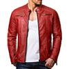 RED BRIDGE Uomo Giubbotto Manica Lunga Finta Pelle Biker Casuale Cotone Moda Giacca