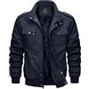 MAGCOMSEN Giacca invernale da uomo in pile caldo giacca bomber militare da lavoro casual giacca a vento cappotto con tasche multiple