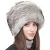 Futrzane Classic Cappello Cosacco - Colbacco Pelo Donna di Pelliccia Sintetica (M, Argento Classic)