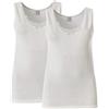 BODYPERFECT Magliette Intime Donna Canotta Spalla Larga Donna Canottiere Donna Lana e Cotone Set Due Pezzi Made in Italy (S)
