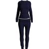 Stexfit - Pigiama Donna Invernale a manica lunga, Pigiama donna caldo cotone Interlock, Pigiama Donna cotone Lungo Morbido e Traspirante, Pigiama donna invernale Perfetto per i mesi Freddi - S/XL