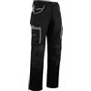 WrightFits Olympian Pro - Pantaloni da lavoro da uomo, stile cargo, con tasche per ginocchiere, pantaloni da combattimento, colore nero e grigio (30-42 W), Nero , 30W x 31L
