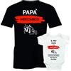 Puzzletee Coppia T-Shirt e Body Neonato Padre Figlio - Festa del Papà - Il Mio Papà è un Meccanico - Cotone Morbido e Traspirante, Stampa Brillante - Regalo Originale e Divertente