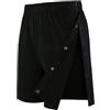 Landofgenie Short Unisex Post-Op Staccabile Fitness | Apertura Laterale Staccabile, Vita Elastica, 2 Tasche, Recupero Ginocchio/Anca, Fitness, Corsa